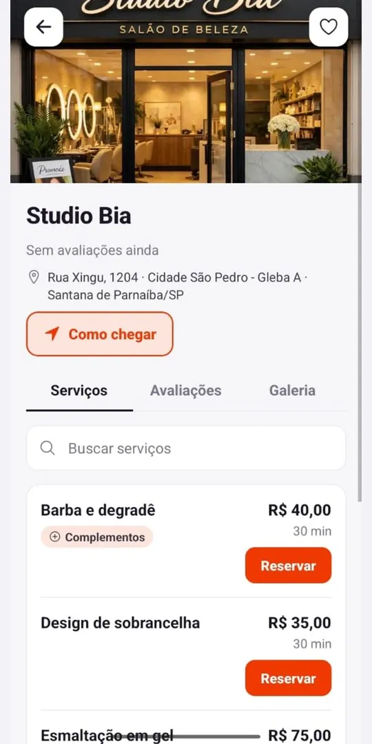 Veja serviços, preços e avaliações